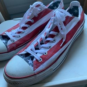 Converse American Flag Shoes Men’s Size 13